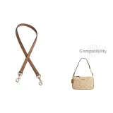 Молочно-чайный, кожаный ремешок, 67 см [Стиль с подмышечным позиционированием]