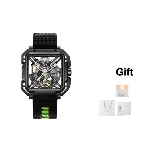 CIGA design Автоматический механический механизм Мужские часы X Collection 45мм*48,9мм*11,5мм Черный