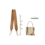 Молочно-чайный, 100 см + Клевер четырехлистный, декоративная цепочка