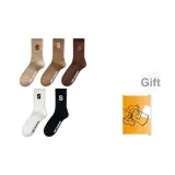 5 пар (Черный + Белый + Темно-кофейный + Светло-кофейный + Хаки)