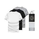 V-образный вырез, 3 упаковки (белый + черный + фотиния серый) - экономия в среднем 9,3/упаковка!