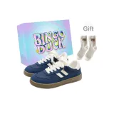 Темно-синий + Эксклюзивная обувь Коробка + Подарочные носки