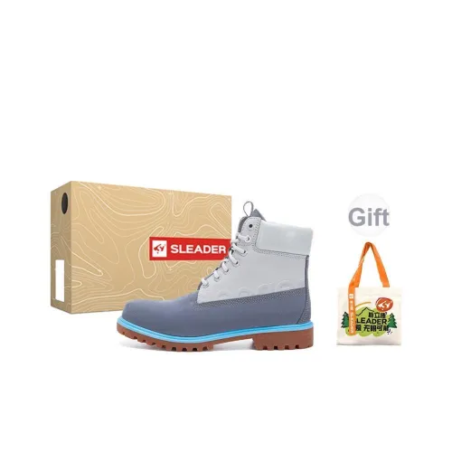 SLEADER Vintage Workwear Series Короткий ботинок Martin для голени Мужской Винтажный Серый