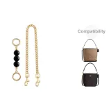 [Двухкомпонентный комплект] Золото-тёмный амбра 13,5 см + декоративная цепь 45 см