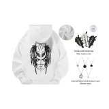 Белый, с флисовой подкладкой, утолщенный (в комплекте с сумкой через плечо + ожерельем)