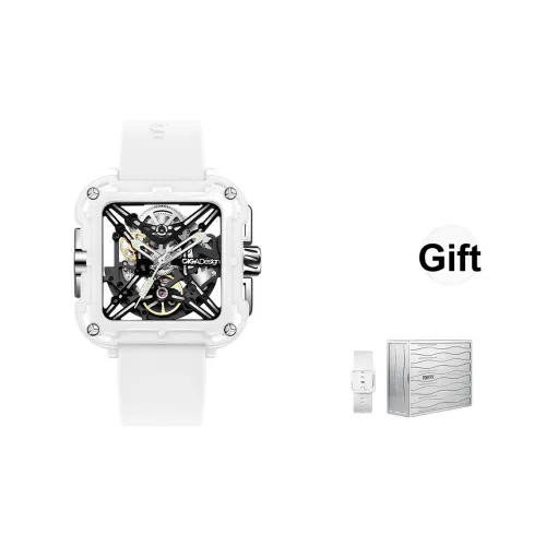 CIGA Design Koi Fish Table Ceramic Mechanism Ink Collaboration Автоматический механический механизм Силиконовый ремешок