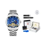 Синий [Роскошная коробка + кожаный ремешок]