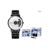 Чёрный корпус, белый циферблат