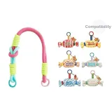 Портативный - Розовый-Зеленый шнурок