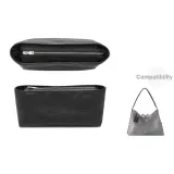 (Черный) Бумага DuPont [Сверхлегкий, водонепроницаемый] - Сумка для переноски, среднего размера, серого цвета.