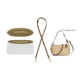 Coach Nolita 19 (Белый DuPont Бумага Лайнер + Молочно-чайный 1,1 см Ширина Тела Полотенце Вязаная Ткань Золотистый Застежка 90-120 см)