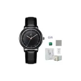 Черный циферблат, черный ремешок