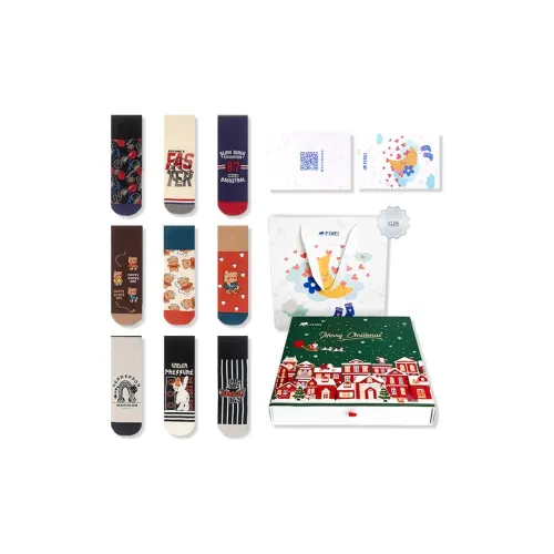 FINEI Низкие носки Унисекс Подарочная коробка OF 9 штук