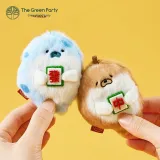 Плюшевый-Леопард Богатый Пара BB Call Подвеска (Белый кофейный стиль позиционирования)