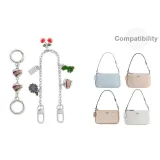 Белый Lily [Комплект из 2 предметов] Удлинитель с сердцем + Декоративная цепь