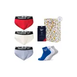 Трусы (Красный/Коричневый/Светло-Синий) + Носки (Белый/Серый/Синий)