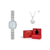 Русалка Синий [Красный Романтическая Коробка-Сердце + Лунный свет Галактическое Ожерелье]