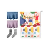 Комплект из 2 пар носков, коробка - средний синий + красный.