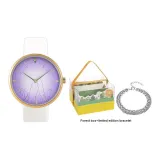 Frosty Witch Светлый Элегантный Кварцевый Часы, Браслет, Коробка