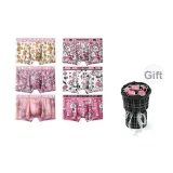 6 пар (Розовый Вечеринка + Bit Медвежонок)