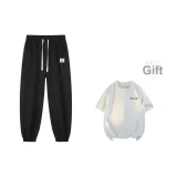 Black (В комплекте с брендом, футболка T02K36, белый)