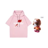 Розовый (В комплекте с оригинальным дизайном, молния, медведь)