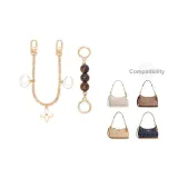 [Золотистый] Амбра Жемчужный + Лунный Декоративная Цепь 30 см