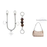 [Серебряный] Амбра Жемчужный + Лунный Декоративная Цепь 30 см