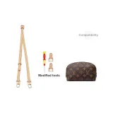 Монограмма Макияж Сумка 1,1 Растительное дубление Кожа Регулируемый 90-120 см [Включает 1 пару Растительное дубление Кожа Модифицированные Пряжки]