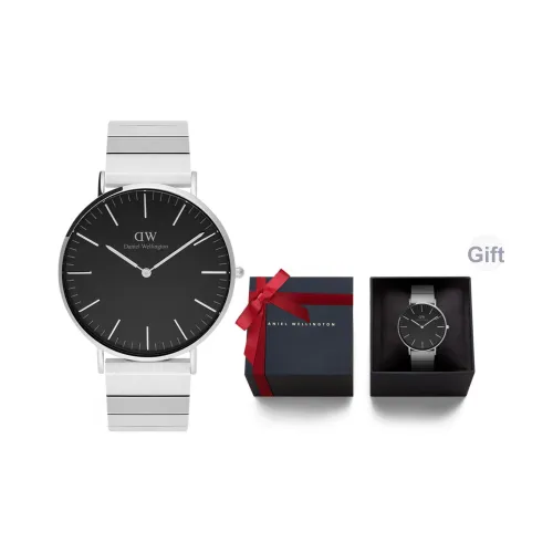 Daniel Wellington Мужские часы Кварцевый механизм 40 мм Черный циферблат