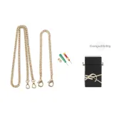 Парфюм Yves Saint Laurent Коробка с медным-с рельефом Цепочка 110 см + золотистая декоративная цепочка 30 см [Включает модифицированный инструмент].