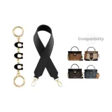 Черный, широкая лямка 63,5 см + буква C, удлинительная цепь 13,6 см