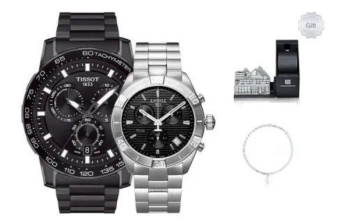 Tissot Автоматический Механический Movement Унисекс Часы PR100 Collection 45,5 мм Черные