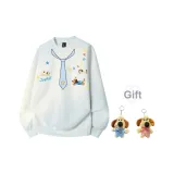 Белый, с флисовой подкладкой (в комплекте с случайной куклой)