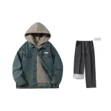 Ностальгический синий (включает дымчато-серый с флисовой подкладкой джинсовую ткань)