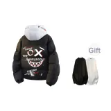 Черный (вышитая шляпа) В комплекте с круглым вырезом свитшот