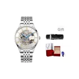 Золотой циферблат, золотые заклепки, стальной браслет [импортный механизм]