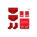 Красный (Коробка Prossession) 2 шт. Трусы + 2 шт. Носки