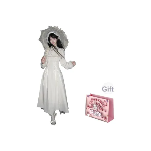 FLIM Длинное платье с длинными рукавами женское