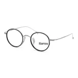 Ярко-серебристая рамка + черный круг