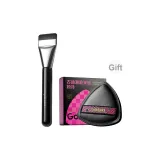 Черная кисть для тональной основы One-Stroke + Черный ананас Розовый [Треугольник]