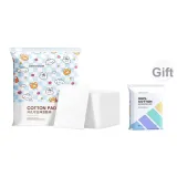 [Снятие макияжа мокрая компрессия] Распакованный - 80 штук + 80 хлопковых подушечек