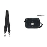 Черный металлический гладкий ремешок с застежкой