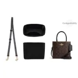 Coach Cally 17 Черный Регулируемый ремешок 93-116 см + Черная нейлоновая подкладка 14,5 см