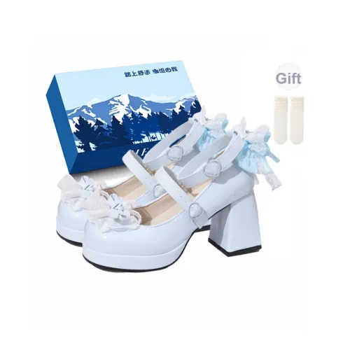 Fawn Miri Грубый каблук Туфли Мэри Джейн Женские