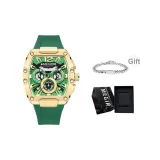 MN8112 Gold Green [Модный Бренд Коробка + Кубинский Браслет]