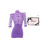 Фиолетовый [Bodycon платье + T штаны] + [коробка]