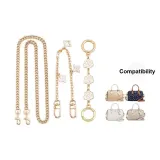 [Золотистый] Цепь + Камелия Удлинитель Цепь + Четырехлистный Клевер Декоративная Цепь