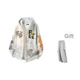 Белый+K68 Серый Повседневные Штаны