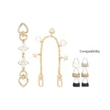 [Gold] Четырехлистный клевер Удлинительная цепь + Любовь Звезда Декоративная цепь